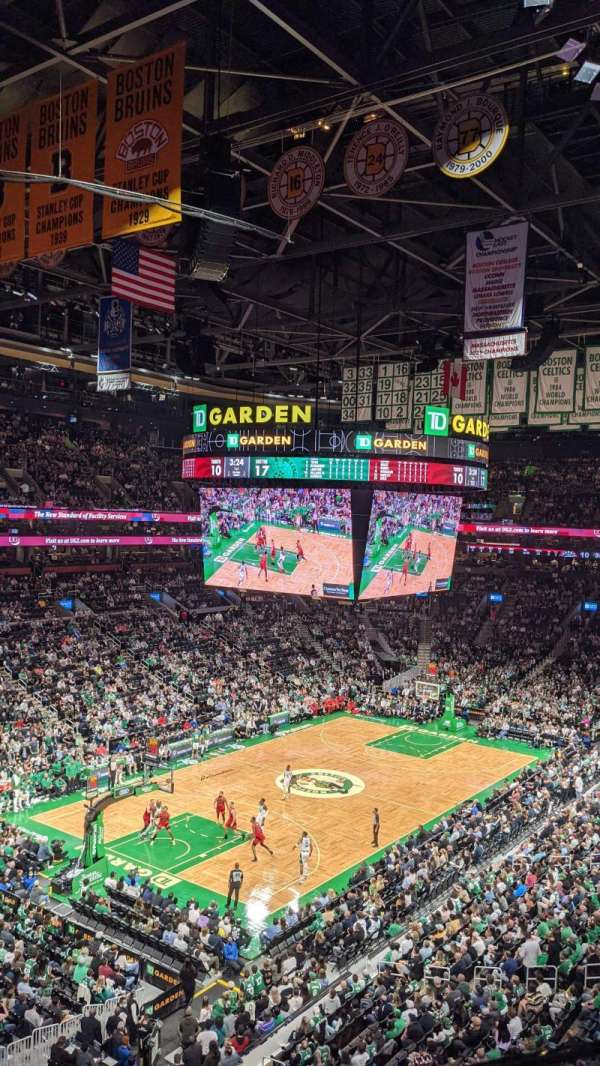 TD Garden, section: 320, row: 1, seat: 16
