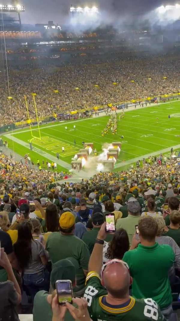 Lambeau Field, section: 131, row: 61, seat: 2