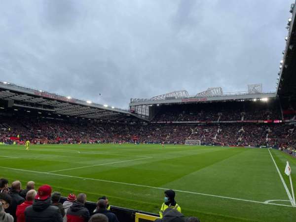 Old Trafford, section: E138, row: GG, seat: 21
