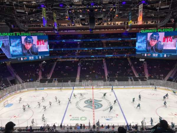 Climate Pledge Arena, section: 201, row: A, seat: 13