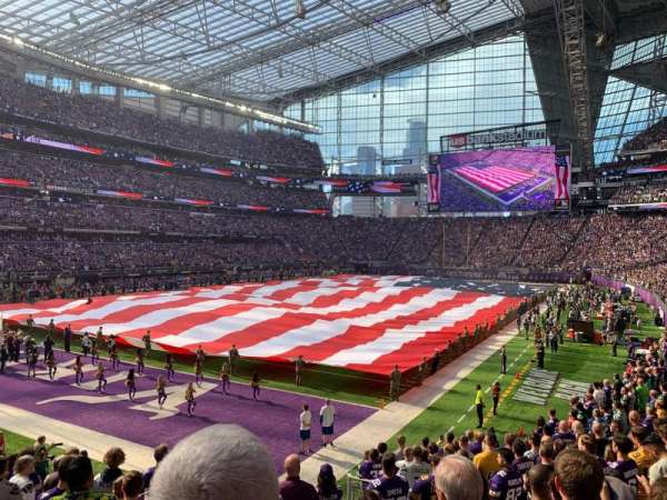 U.S. Bank Stadium, section: 116, row: 14, seat: 5