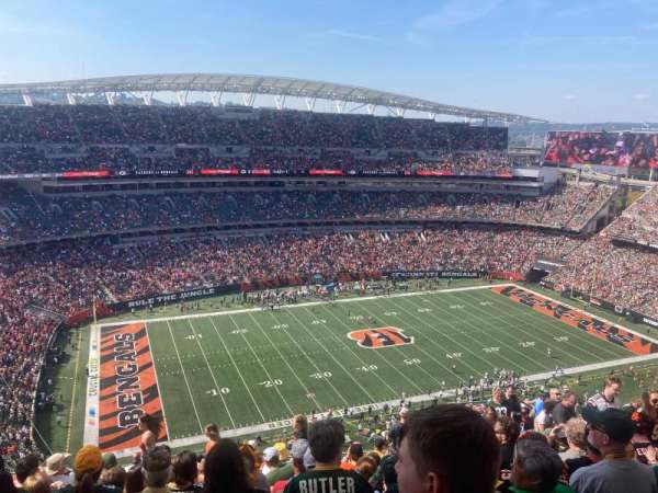 Paycor Stadium, section: 345, row: 19, seat: 15