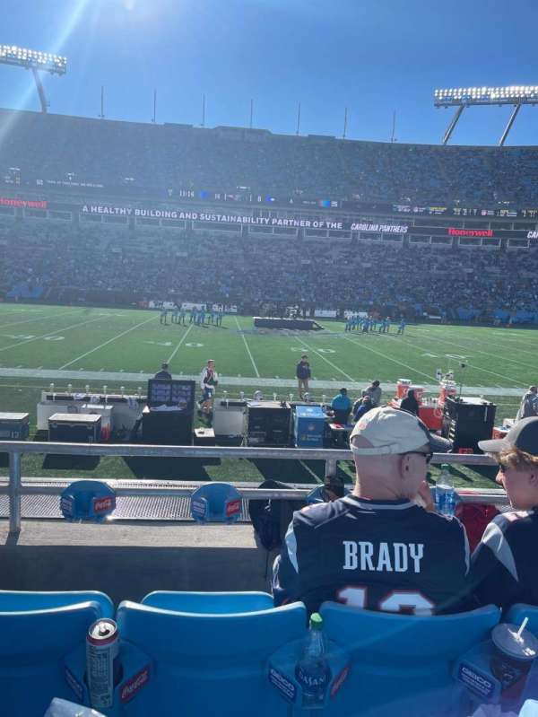Bank of America Stadium, section: 112, row: 8, seat: 17