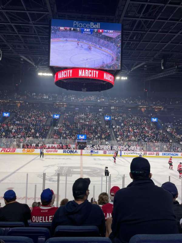 Place Bell, section: 109, row: M, seat: 14