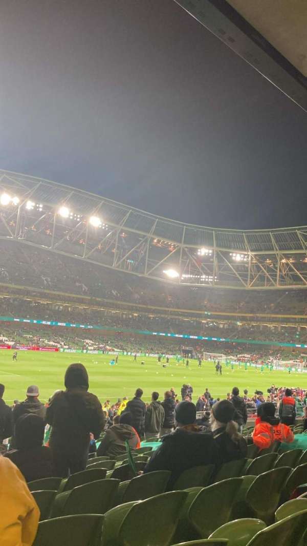 Aviva Stadium, section: 130, row: Z, seat: 13