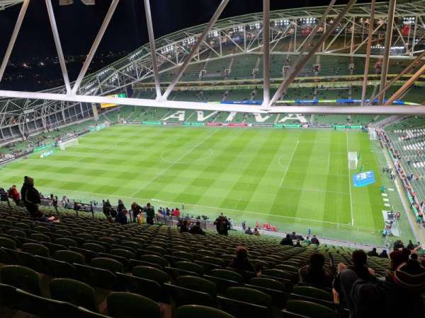 Aviva Stadium, section: 522, row: JJ, seat: 20