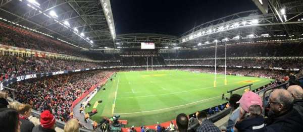 Principality Stadium, section: M22, row: 3, seat: 9