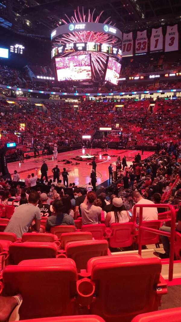 Kaseya Center, section: 111, row: 18, seat: 2