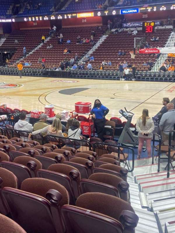 Mohegan Sun Arena, section: 14, row: J, seat: 1