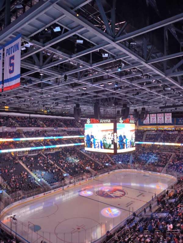 UBS Arena, section: 210, row: 3, seat: 7