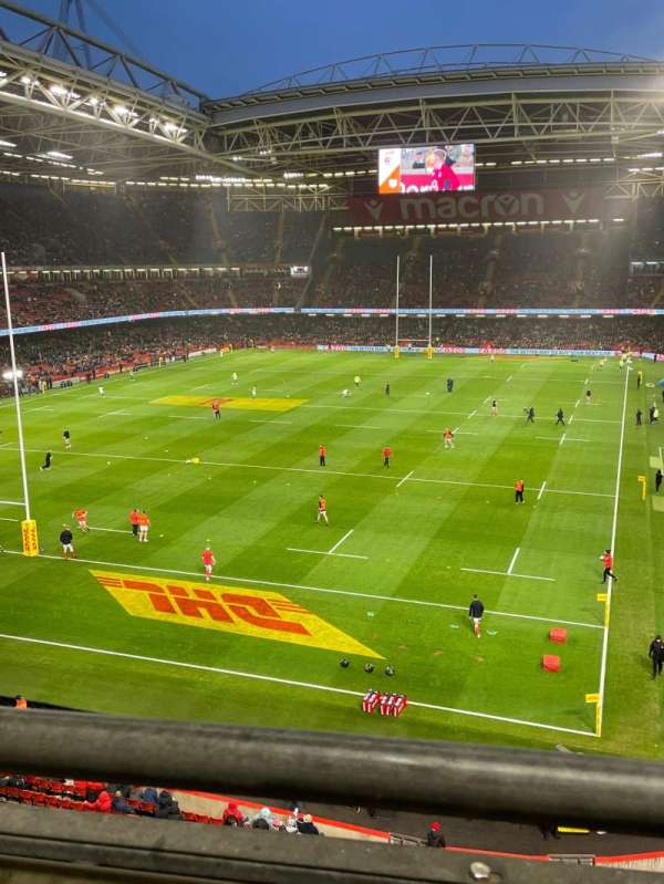 Principality Stadium, section: U17, row: 1, seat: 11