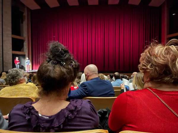 Velma V. Morrison Center for the Performing Arts, section: Floor, row: J, seat: 23