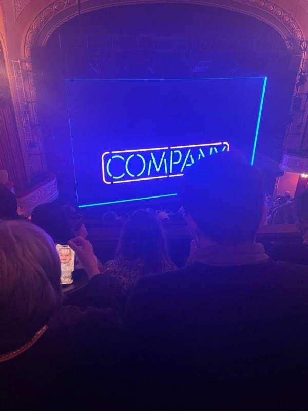 Bernard B. Jacobs Theatre, section: Mezzanine L, row: G, seat: 9