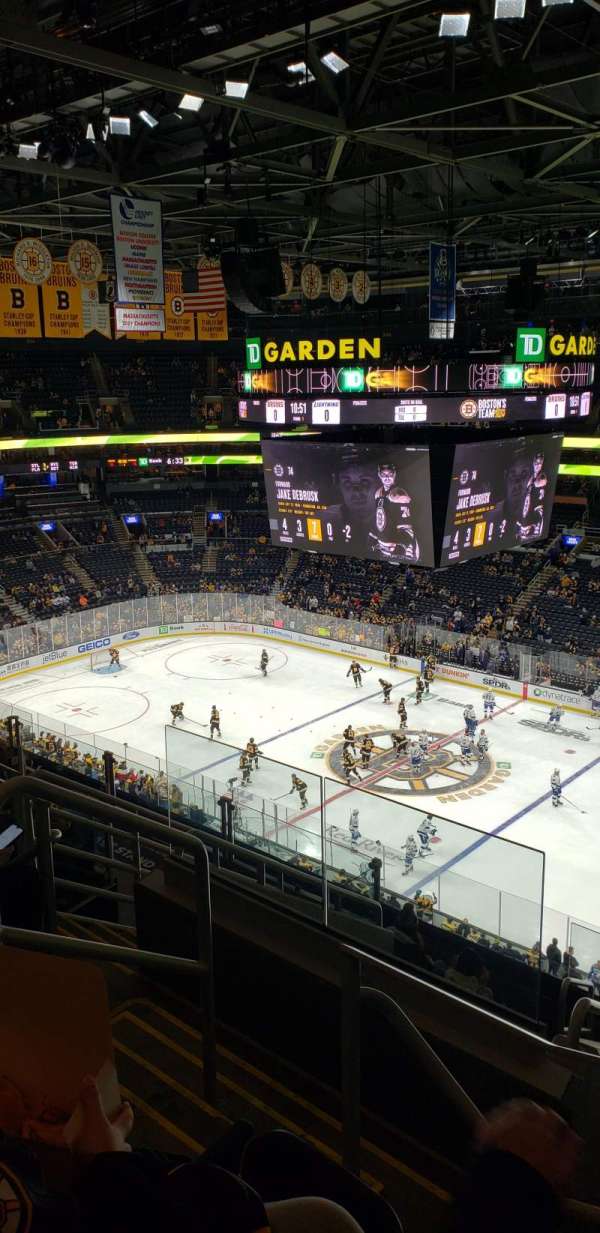 TD Garden, section: 313, row: 10, seat: 22