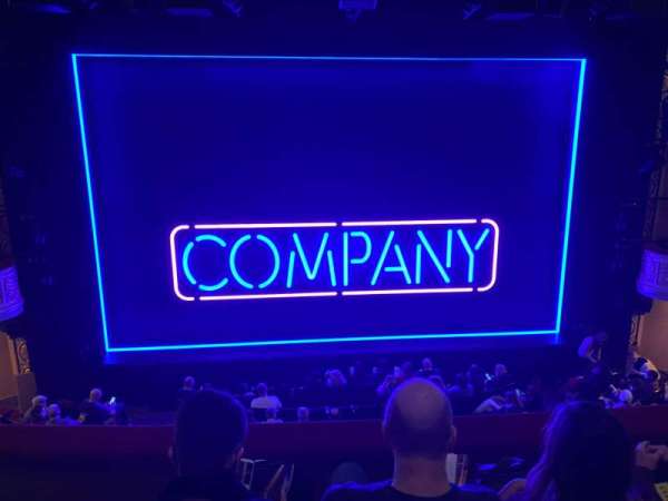 Bernard B. Jacobs Theatre, section: Mezzanine C, row: CC, seat: 110