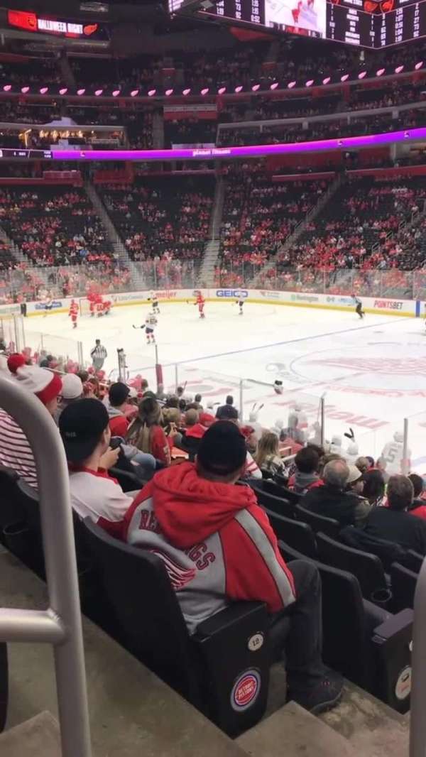 Little Caesars Arena, section: 119, row: 13, seat: 1