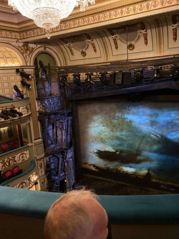 Sondheim Theatre, West End, section: Grand Circle, row: B, seat: 9