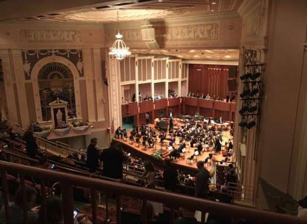 Hilbert Circle Theatre, section: Second Mezzanine, row: MM, seat: 3