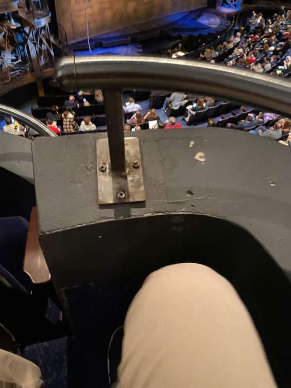 Gershwin Theatre, section: Front Mezzanine L, row: BB, seat: 1