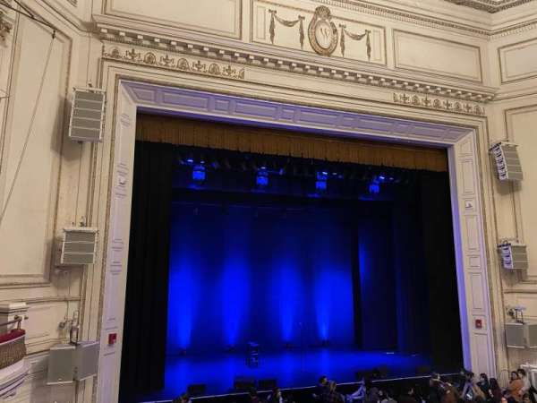 Wilbur Theatre, section: Mezzanine L, row: B, seat: 3