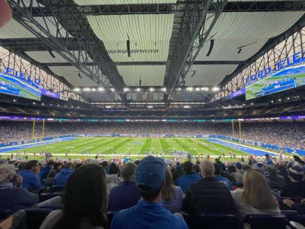 Ford Field, section: 107, row: 34, seat: 9