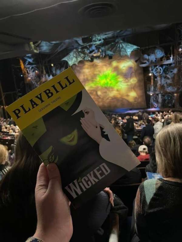 Gershwin Theatre, section: Orchestra R, row: X, seat: 6