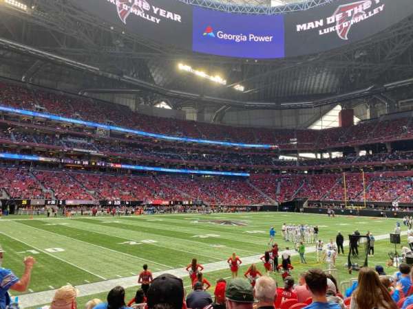 Mercedes-Benz Stadium, section: 132, row: 8, seat: 10