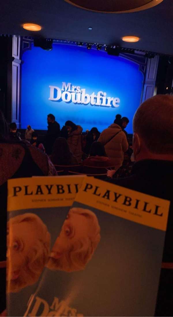 Stephen Sondheim Theatre, section: Orchestra L, row: T, seat: 5