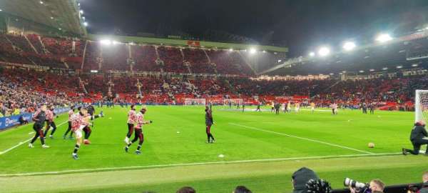 Old Trafford, section: W101, row: FF, seat: 170