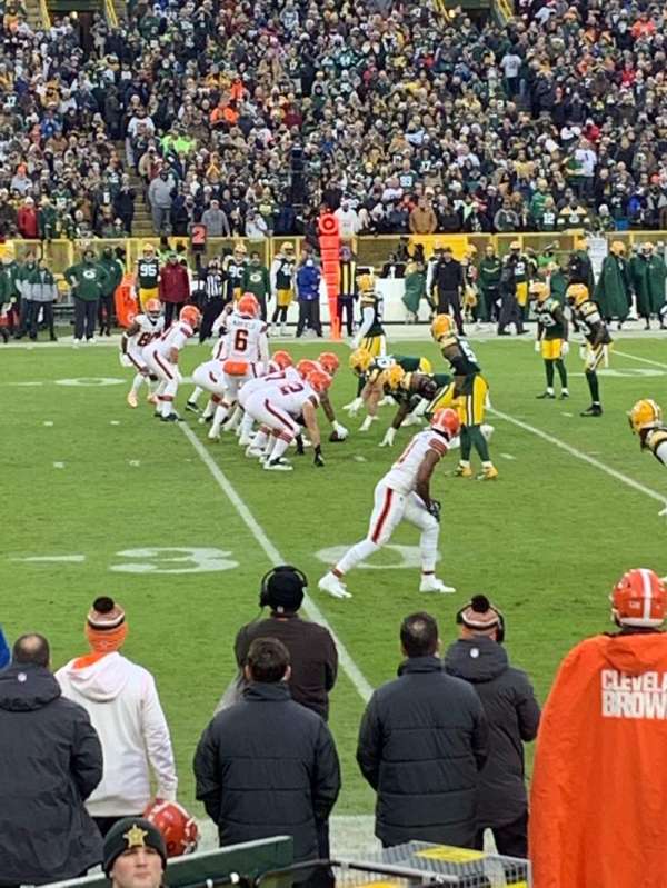 Lambeau Field, section: 123, row: 8, seat: 8