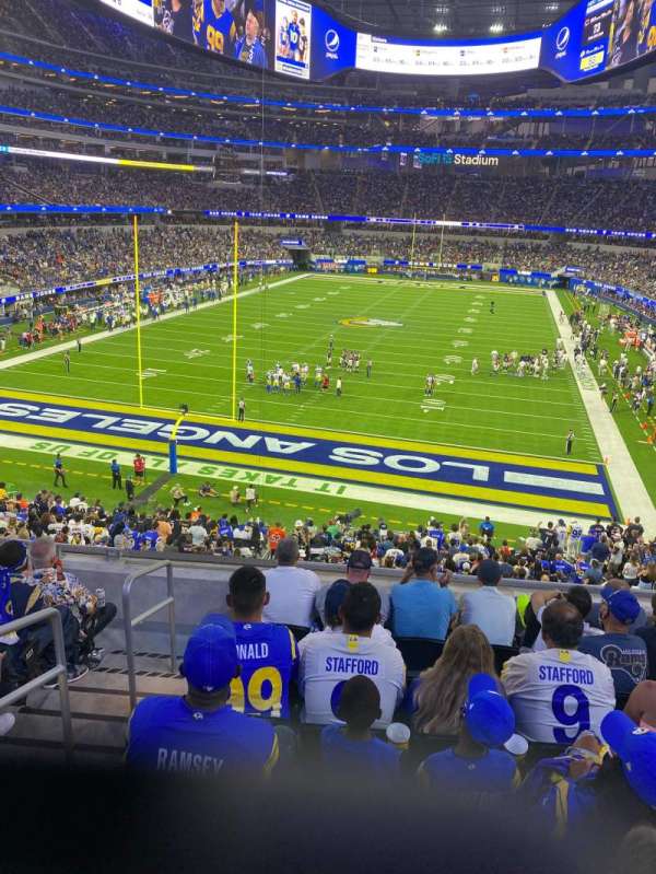 SoFi Stadium, section: 209, row: 7, seat: 20