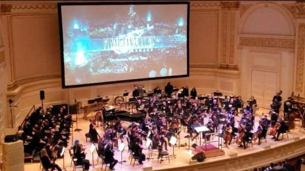 Carnegie Hall, section: Box 46, seat: 3