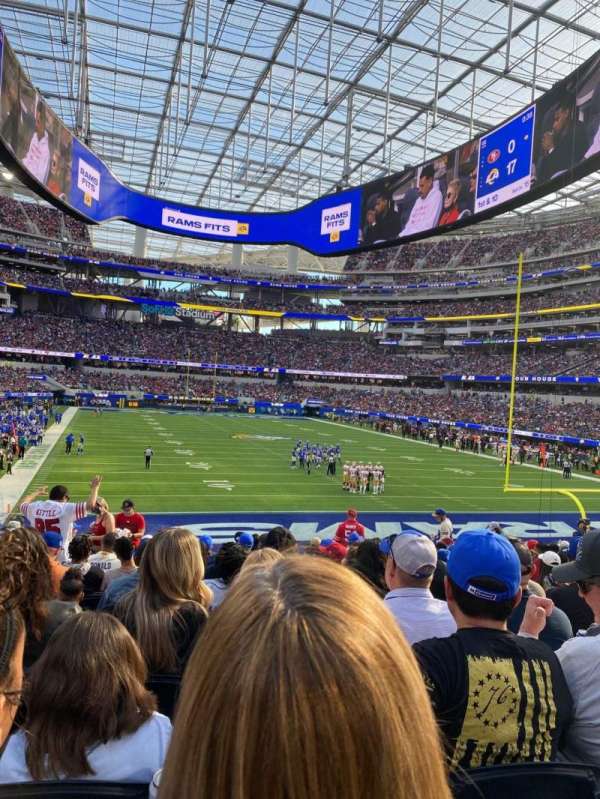 SoFi Stadium, section: 101, row: 14, seat: 19
