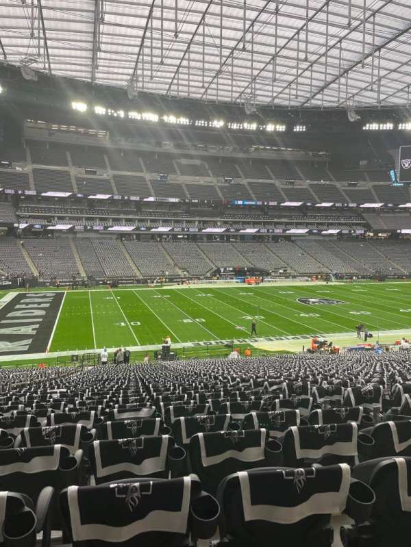 Allegiant Stadium, section: 116, row: 38, seat: 5