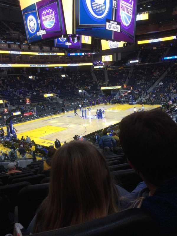 Chase Center, section: 106, row: 12