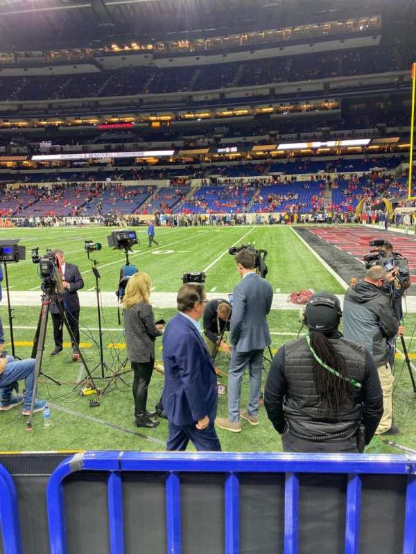 Lucas Oil Stadium, section: 110, row: 2, seat: 16