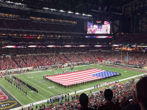 Lucas Oil Stadium, section: 418, row: 8, seat: 20