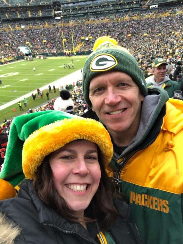Lambeau Field, section: 108, row: 40, seat: 5
