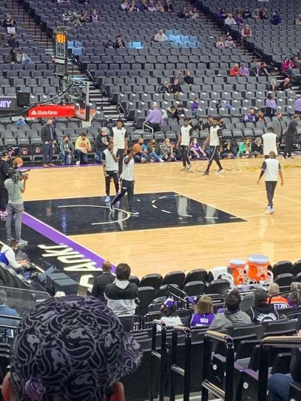 Golden 1 Center, section: 110, row: K, seat: 1