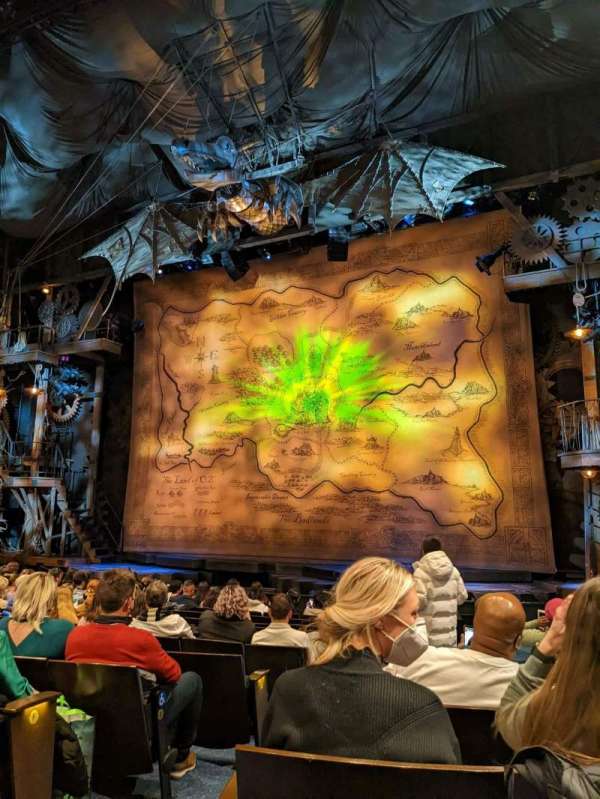 Gershwin Theatre, section: orchestra r, row: j, seat: 2