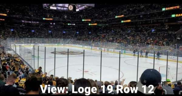 TD Garden, section: 19, row: 12, seat: 5-7