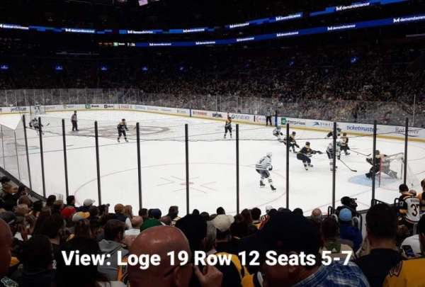 TD Garden, section: 19, row: 12, seat: 5-7