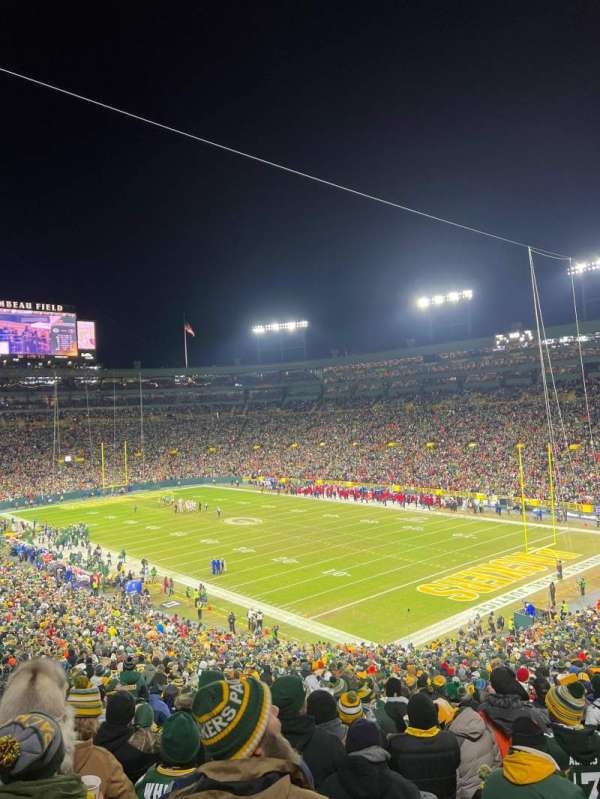 Lambeau Field, section: 132, row: 59, seat: 30