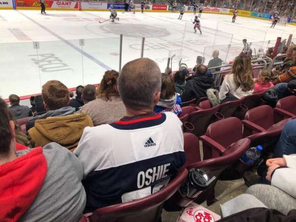 Giant Center, section: 119, row: H, seat: 14-17