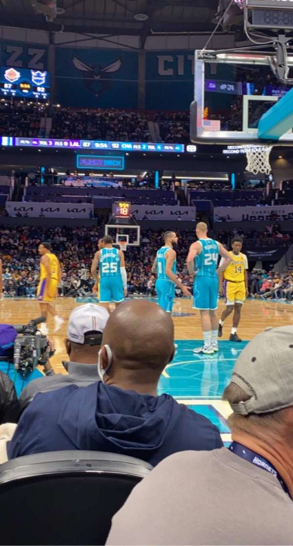 Spectrum Center, section: 101, row: A1, seat: 4