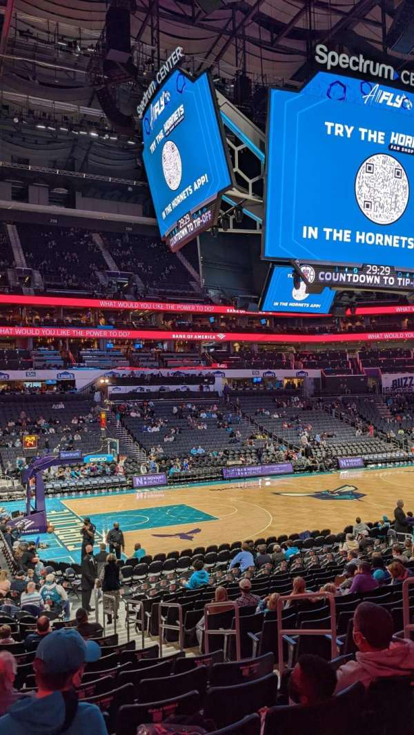 Spectrum Center, section: 117, row: Q, seat: 5
