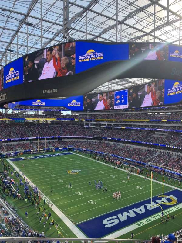 SoFi Stadium, section: 305, row: 12, seat: 16