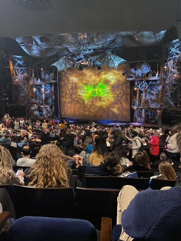 Gershwin Theatre, section: ORCHESTRA R, row: W, seat: 16-18