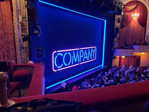 Bernard B. Jacobs Theatre, section: Mezzanine L, row: A, seat: 25