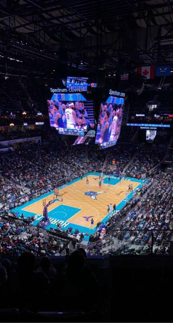 Spectrum Center, section: 214, row: B, seat: 10